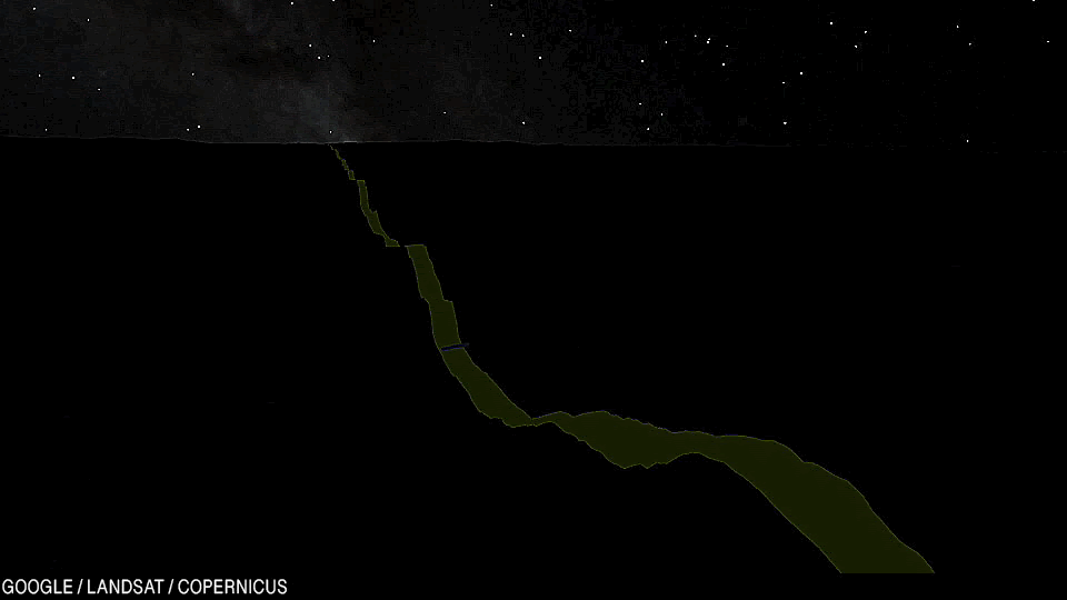 Анимация: восход солнца над лагерем Ника на поле Технологического института Джорджии.