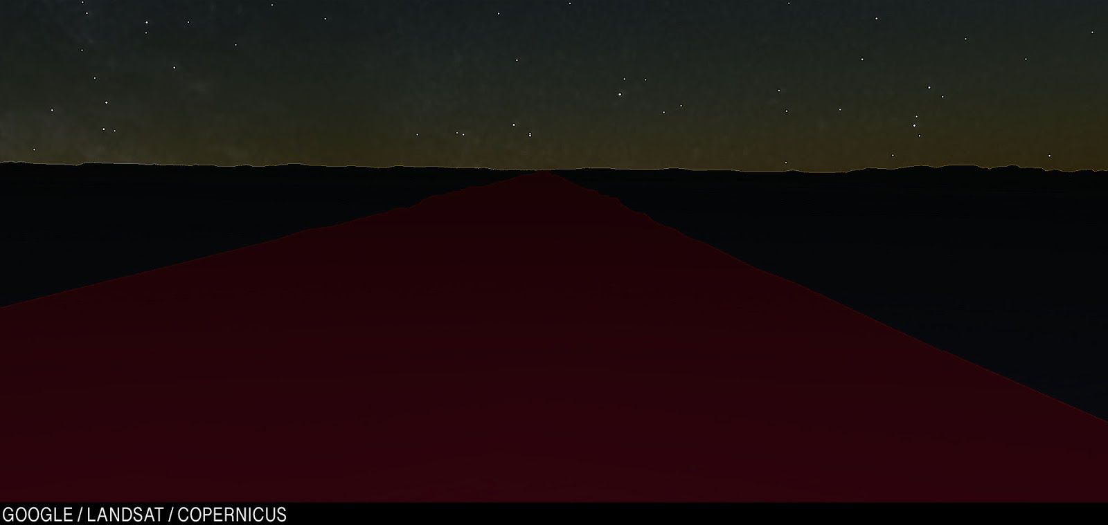 На поле посреди Южных Великих озёр наступает ночь.