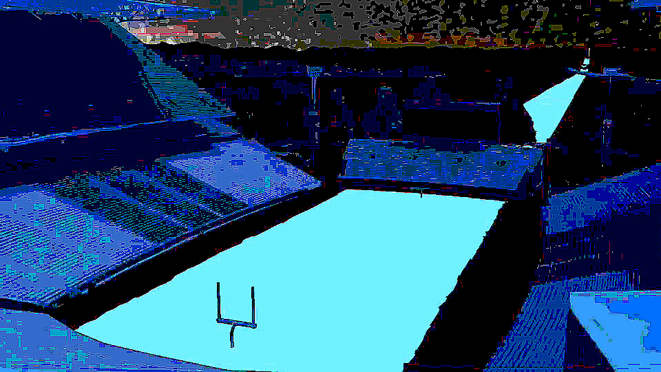 Вид на рассвет со стадиона «Хаски» в Вашингтоне.