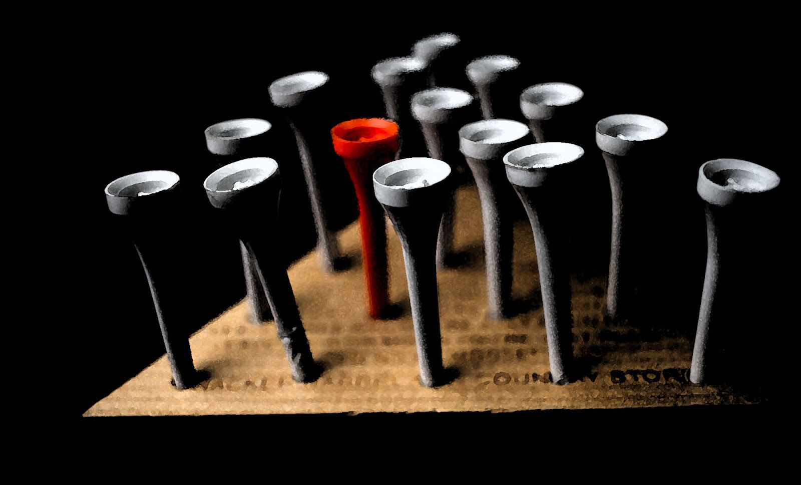 Треугольная головоломка с перепрыгивающими колышками.