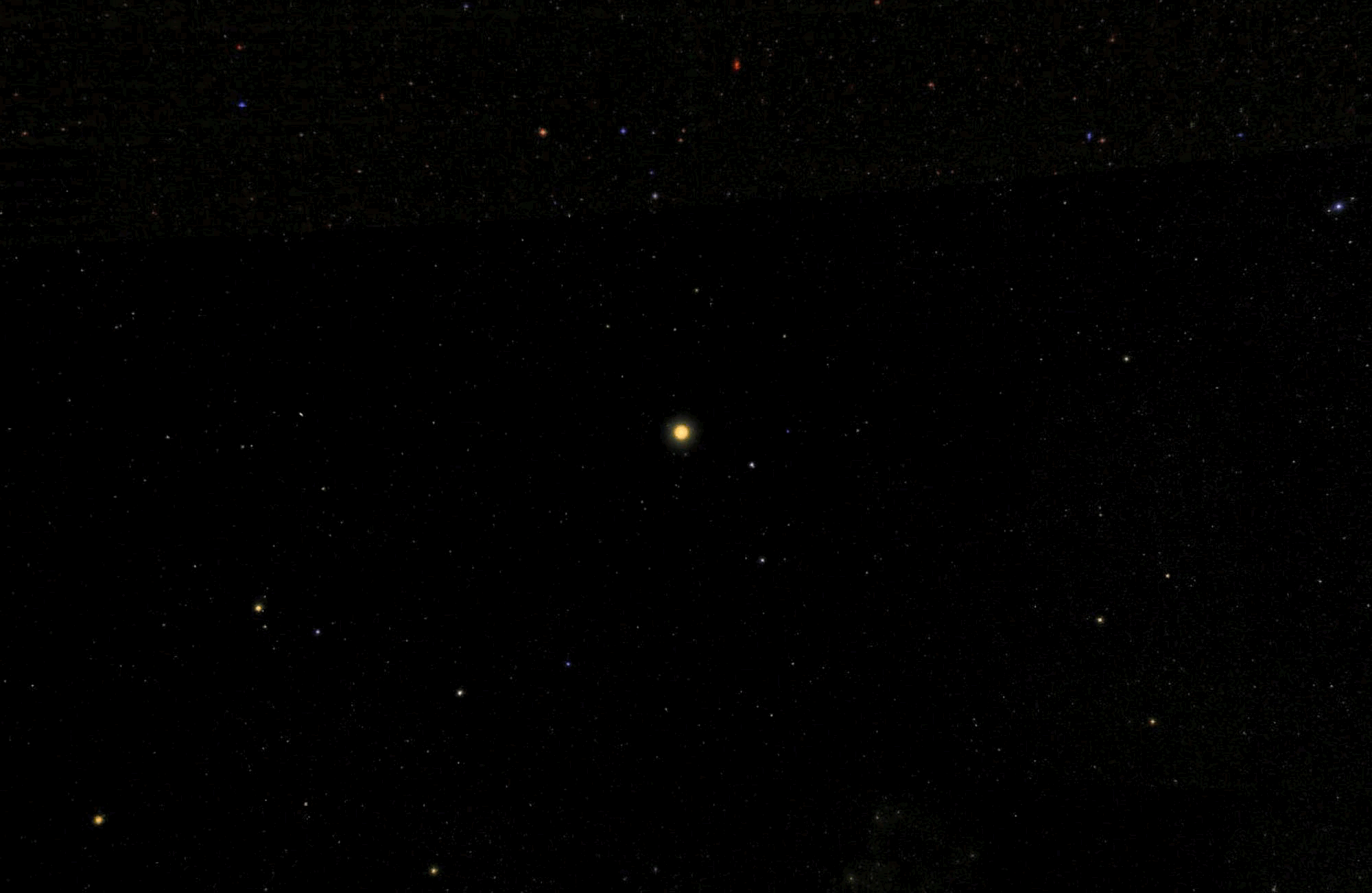 Как Десять видит Солнце с расстояния триллионов миль.