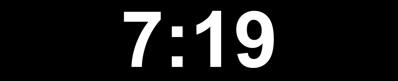 7:19.