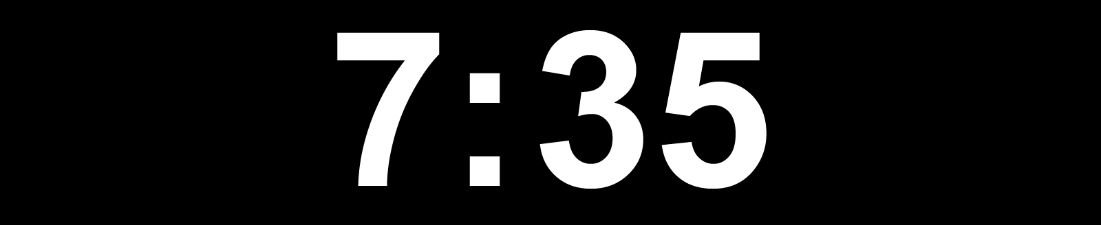 7:35.