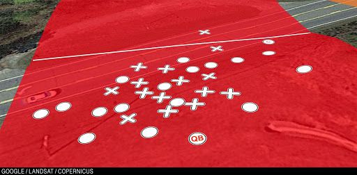 Защита Технологического прорывает линию нападения Джорджии.